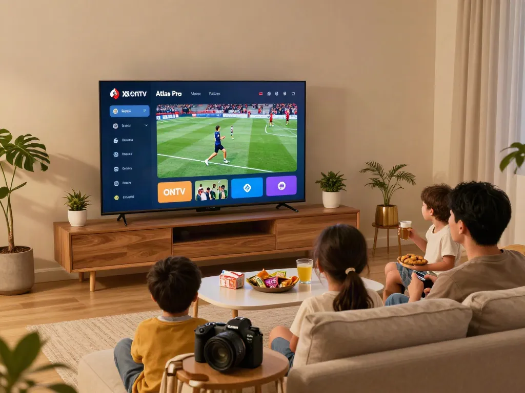 Téléchargez Atlas Pro ONTV sur votre Smart TV pour une soirée en famille inoubliable.